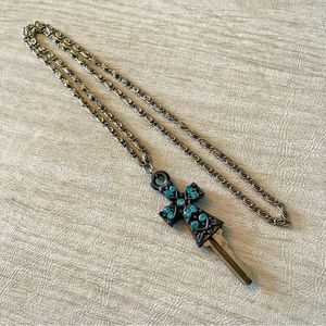 Key to my castle cross necklace